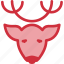 animal, christmas, deer, head, reindeer, rudolph, xmas 