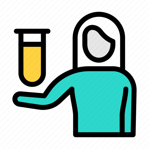 Scientist, lab, women, experiment, professional icon - Download on Iconfinder