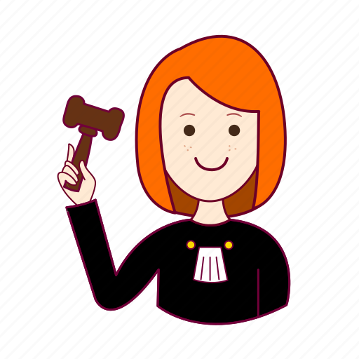 Emprego, job, judge, juíza, mulher, professions, redheaded woman icon - Download on Iconfinder