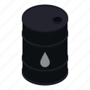 oil, barrel, isometric