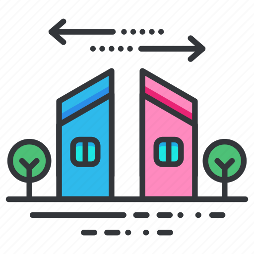 Break up, breakup, home, house, relationships, seperation icon - Download on Iconfinder
