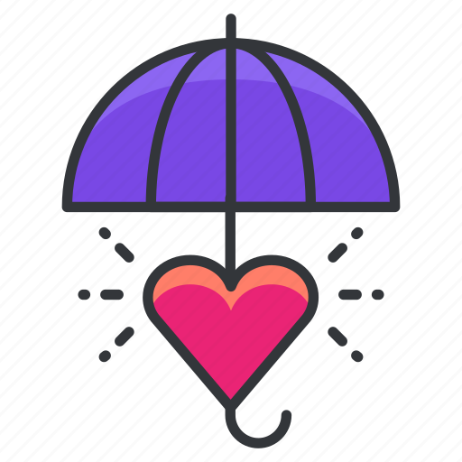 Care, heart, love, relationships, umbrella icon - Download on Iconfinder