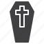 coffin, cross, funeral 