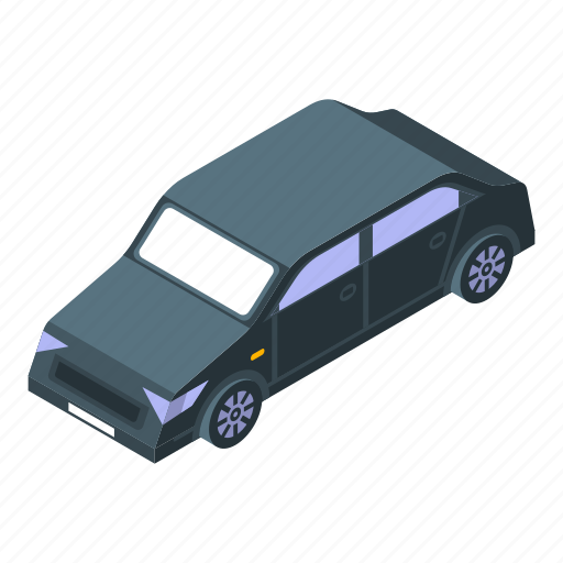 Business, car, cartoon, isometric, retro, sedan, silhouette icon - Download on Iconfinder