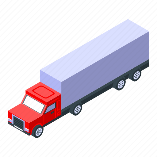 Business, car, cartoon, delivery, isometric, silhouette, truck icon - Download on Iconfinder