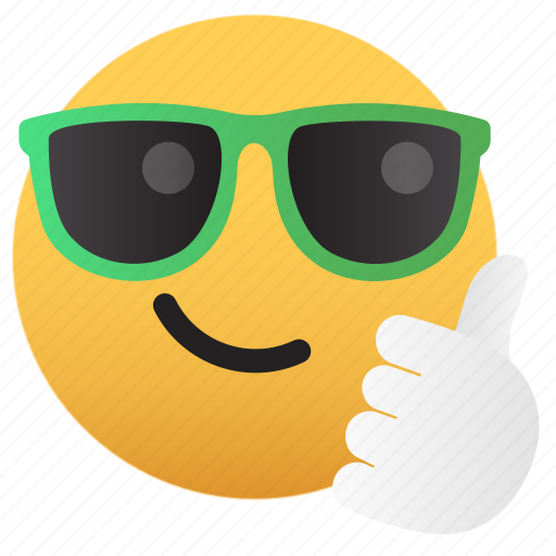 Emoji, cool, thumbs, up, sunglasses icon - Download on Iconfinder