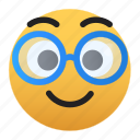 emoji, eyeglasses, smart