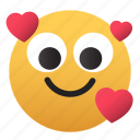 emoji, love, happy