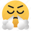 emoji, mad, unhappy, eye, closed 