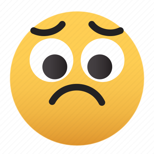 Emoji, sad, sadness, big, eyes icon - Download on Iconfinder