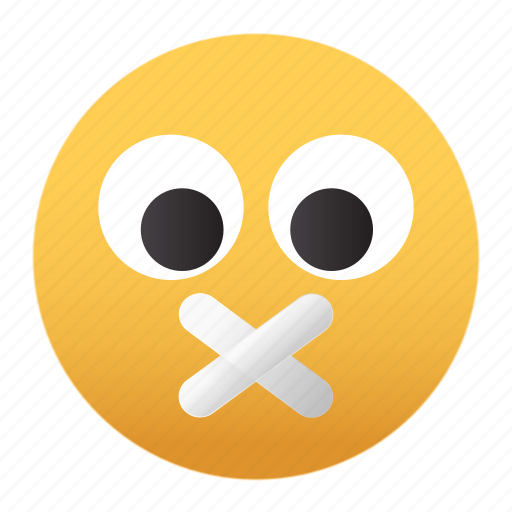 Emoji, silence, lips, sealed icon - Download on Iconfinder