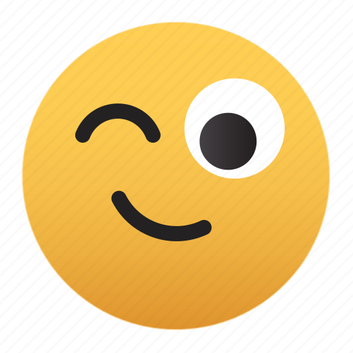 Emoji, wink, happy, emoticon icon - Download on Iconfinder