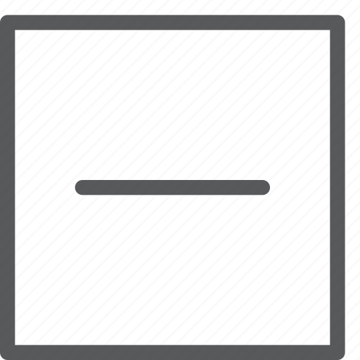 Square, subtract, delete, minimise, minus, reduce, remove icon - Download on Iconfinder