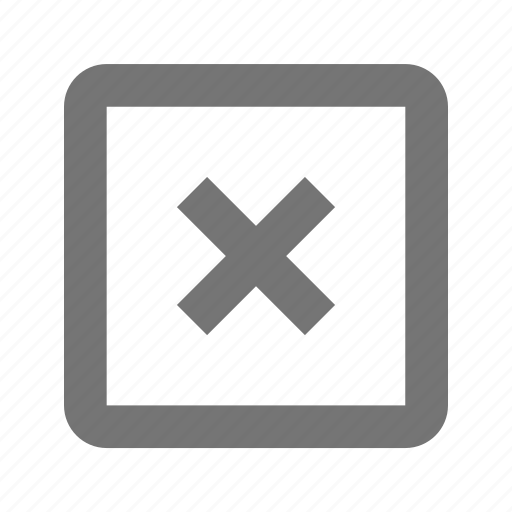 Remove, cancel, close, delete, discard, erase, square icon - Download on Iconfinder