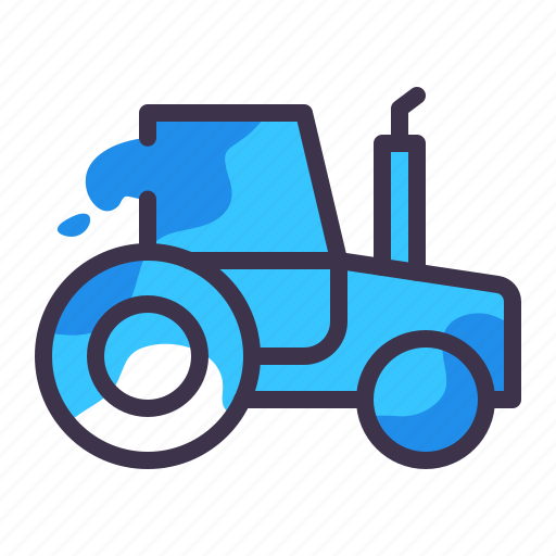 Tractor, construction, equipment, transportation, truck, vehicle icon - Download on Iconfinder