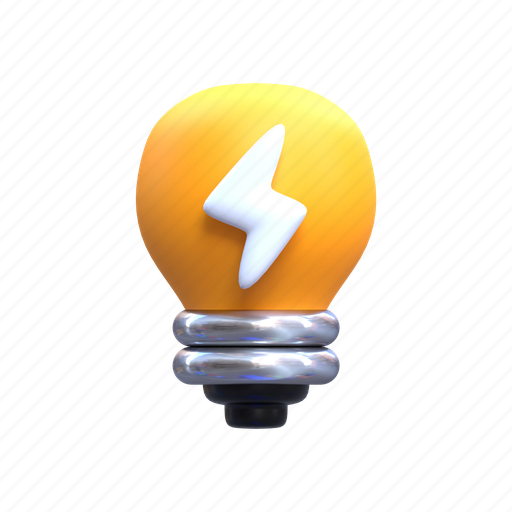Lamp, light, light bulb energy, electric bulb, light bulb, bulb, energy 3D illustration - Download on Iconfinder
