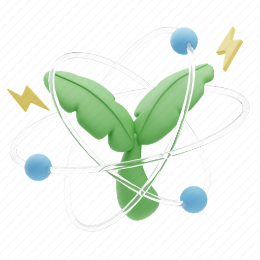 Green, technology, energy, renewable, ecology, electricity, nature 3D illustration - Download on Iconfinder