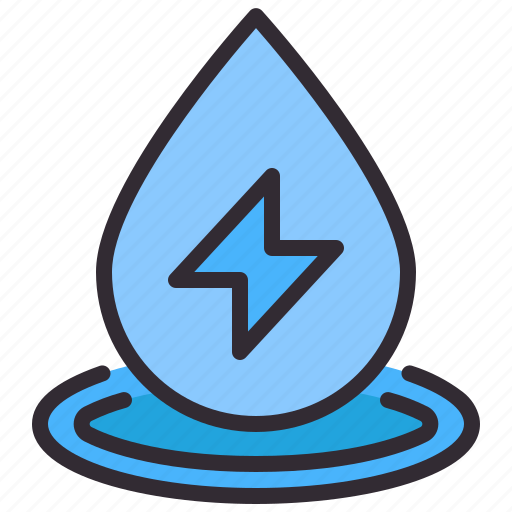 Aqua, drop, ecology, electric, energy icon - Download on Iconfinder
