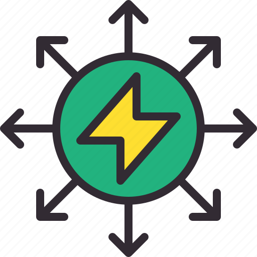Ecology, electric, energy, expand, power icon - Download on Iconfinder