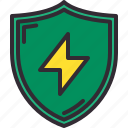 electric, energy, flash, protection, shield