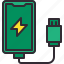 charge, electric, energy, power, smartphone 