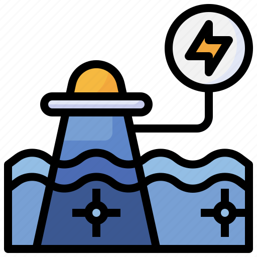 Tidal, power, energy, sustainable, ecology, environment icon - Download on Iconfinder
