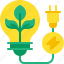 ecology, electric, energy, lamp, plant 