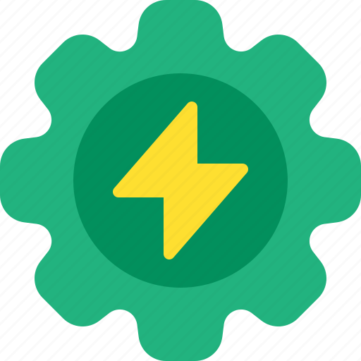 Electric, energy, gear, power, setting icon - Download on Iconfinder