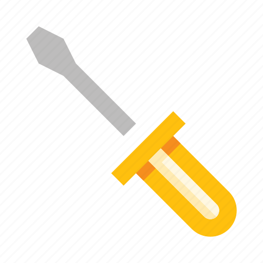 Screwdriver, tool, equipment, construction, screw icon - Download on Iconfinder
