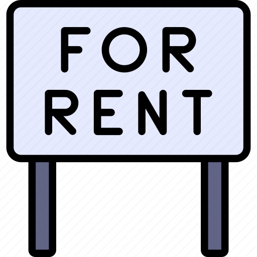 Advertisement, for, rent, signboard, sign, renting, signaling icon - Download on Iconfinder