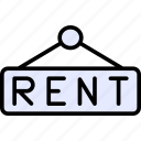 advertisement, real, estate, for, rent, renting, signaling, board, signboard, sign