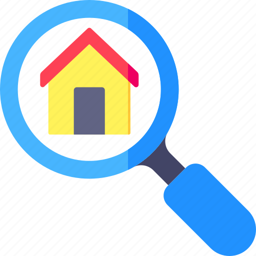 Real, estate, searching, research, property, house, home icon - Download on Iconfinder