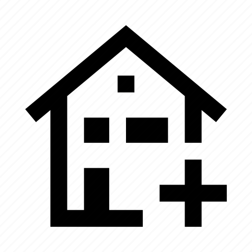 Add, apartment, building, house, place, plus, rent icon - Download on Iconfinder