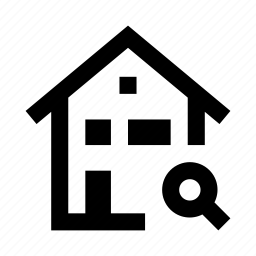 Apartment, building, find, house, place, rent, search icon - Download on Iconfinder
