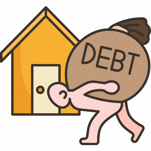 Debt, mortgage, household, pay, economy icon - Download on Iconfinder