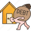 debt, mortgage, household, pay, economy 