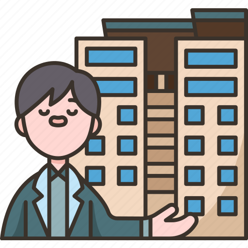 Property, manager, broker, agent, estate icon - Download on Iconfinder