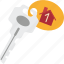 key, house, rental, owner, security 