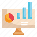 analytics, graph, chart, statistics, analysis, presentation, report icon