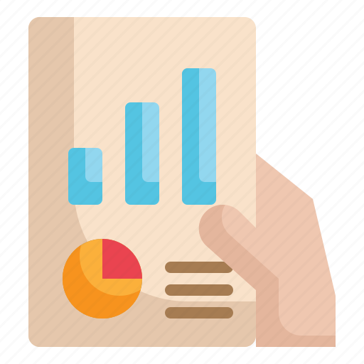 Graph, hand, analytics, document, extension, statistics, report icon icon - Download on Iconfinder