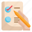 hand, check, analytics, list, statistics, checklist, report icon 