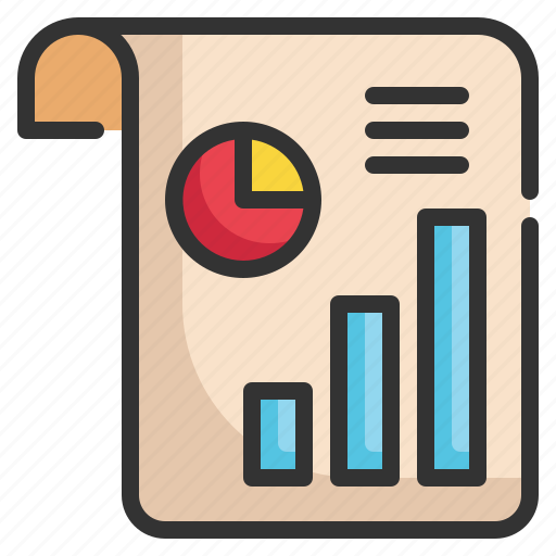 Document, paper, chart, graph, report icon, file, analytics icon - Download on Iconfinder