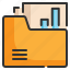 folder, file, document, analytics, statistics, report icon 