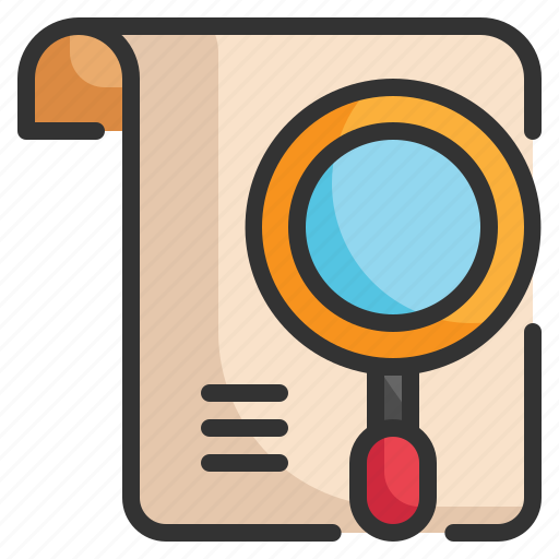 Search, paper, document, analytics, magnifier, statistics, report icon icon - Download on Iconfinder