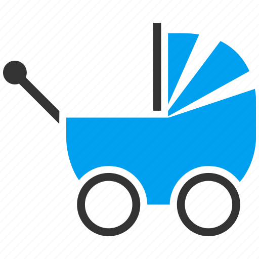 Infant, kid, newborn, perambulator, pram, baby carriage, transport icon - Download on Iconfinder
