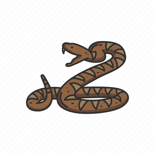 Animal, rattle snake, reptile, serpent, snake, venomous snake icon ...