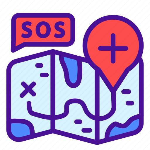 Rescue, help, support, service, location, map, pin icon - Download on Iconfinder