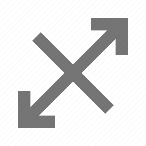Diagonal, expand, arrows, control, design, software, tool icon - Download on Iconfinder