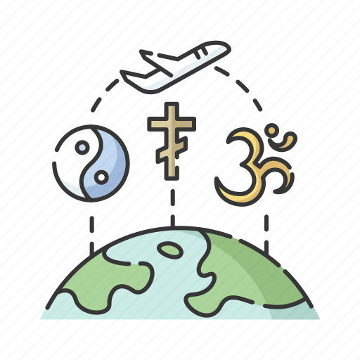 Pilgrimage, religious tourism, religious tourism icon, spiritual journey icon - Download on Iconfinder