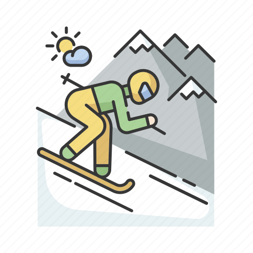 Extreme tourism, ski resort, skiing, skiing icon icon - Download on Iconfinder
